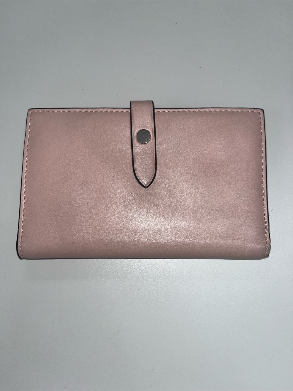 Source Unknown Blush Pink Snap Leather Wallet